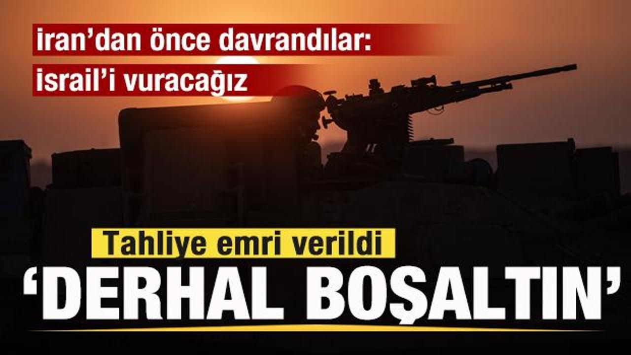 Savaş kızışıyor! İran’dan önce davrandılar! İsrail’i vuracağını duyurdu!